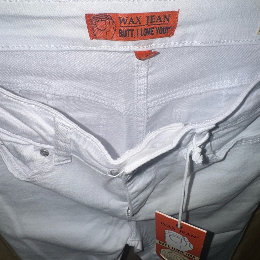 Wax Jean Women's High Rise White Jeans - Picture 5 of 5